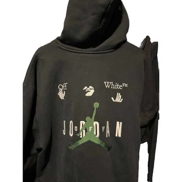Nike Jordan Off White Hoodie Black XL